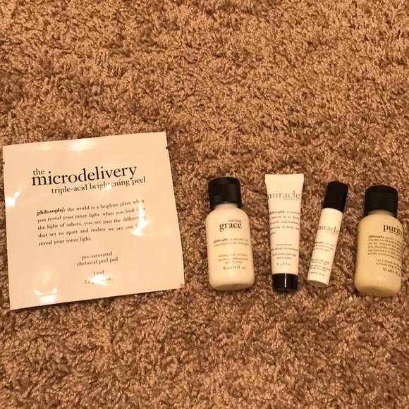 Philosophy Purity Miracles Grace Skincare Beauty Face Gift Set Bag Lot Bundle - Picture 2 of 5